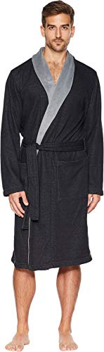 UGG Men's Robinson Robe, Black Heather, M/L