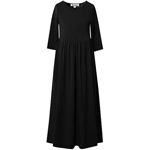 Jxstar Little Girls Black Maxi Dresses Cover
