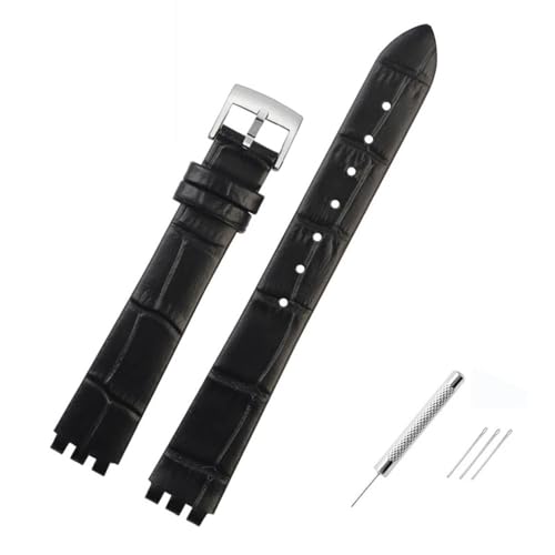 Bracelet montre 12mm anti chute en cuir de vachette YSS306