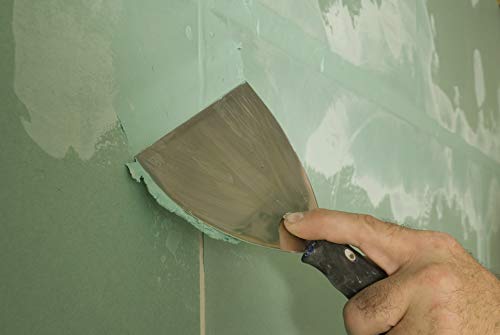 Knauf Uniflott imprägniert Gipsspachtel-Masse zum Verspachteln von imprägnierten Gipsplatten mit HRK bzw. HRAK ohne Fugen-Deckstreifen, 5 kg – Spezial-Gips, wasser-abweisende Spachtel-Masse