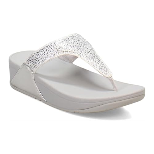 Image of FitFlop Women's LULU Crystal Embellished Toe-Post Sandals