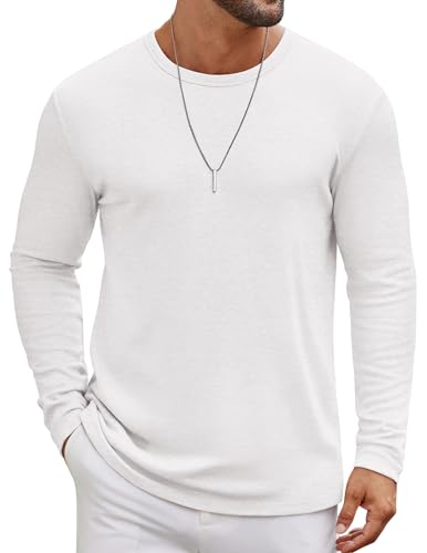 COOFANDY Men's Lightweight Long Sleeve Crew Neck T-Shirt Casual