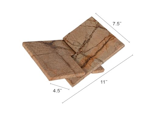Image of Bloomingville Decorative Marble Book Holder, Forest Brown