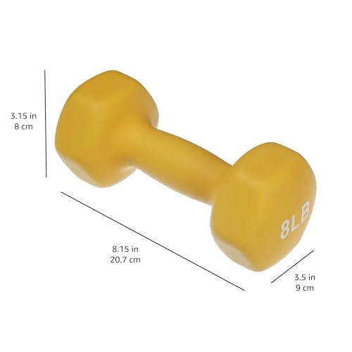 image for Amazon Basics Neoprene Dumbbell Hand Weights, Rack with 3 Pairs (3, 5,