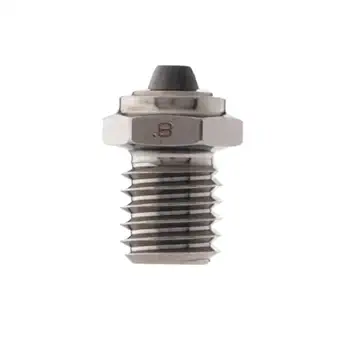 Diamondback Nozzles MAKO/FIN Compatible Polycrystalline Solid Diamond Tip 3D Printer Nozzles, Improved Extrusion, Any Filament, Long Life, Wear Resistant, Layer Adhesion, USA Made (0.8mm)