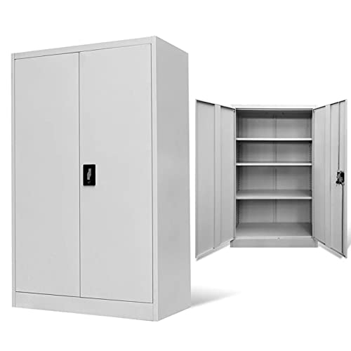 Armario de metal con 9 puertas, solución de almacenamiento para oficina, sala de estar y escuela