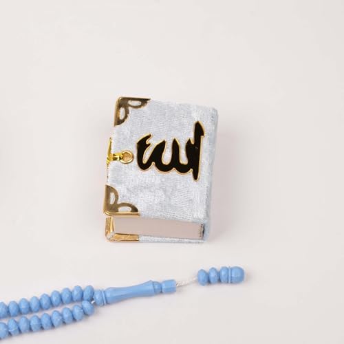 Corán y tasbih azul en set de 10 unidades para recuerdos de Ramadán 7
