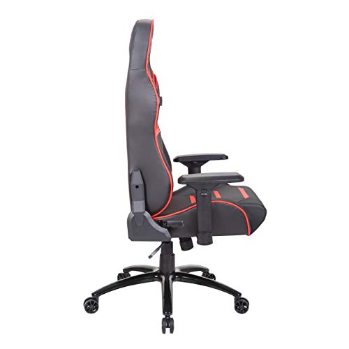 Newskill-NS-CH-VALKYR-RED-Valkyr-Silla-gaming-profesional-con-asiento-microperforado-para-mejor-sensacion-termica-sistema-de-balanceo-y-reclinable-180-grados-reposabrazos-4D-Color-Rojo-mediano