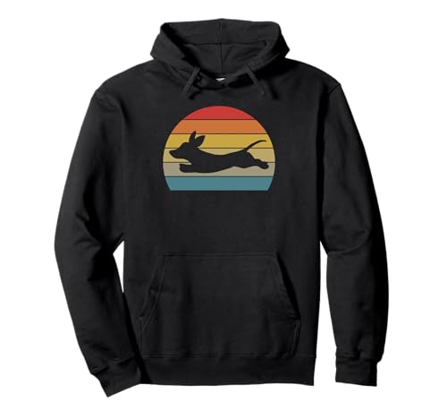 Dachshund Retro Sunset Dog Sudadera con Capucha