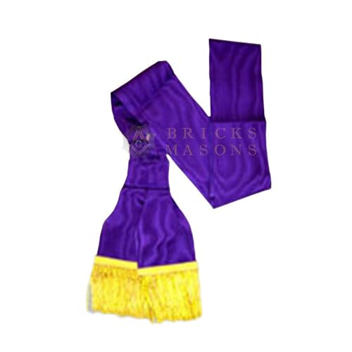 Companion Red Cross of Constantine Sash - Purple with Gold Fringe