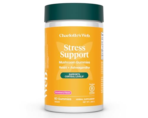 Charlotte's Web Stress Support Mushroom Gummies w/Reishi...