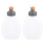 TRIWONDER BPA-freie Auslaufsichere Wasserflaschen Trinkflaschen Ersatzflaschen für Trinkgürtel oder Weste Ideal zum Laufen, Wandern, Radfahren (170ml - 2 Stück)