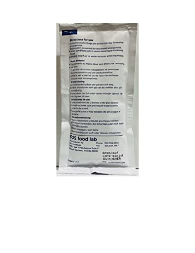 SOS 78804 Emergency Drinking Water Pouch, 125ml