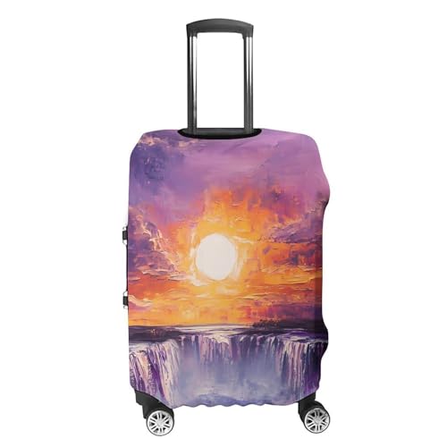 Victoria Falls Sunset Luggage Covers Washable Travel Suitcase Cover Elastic Baggage Protector4