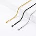 Fiusem Silver Tone Cardano Chain for Men Women, 3.5mm Stainless Steel Mens Chain Necklaces 20 Inch