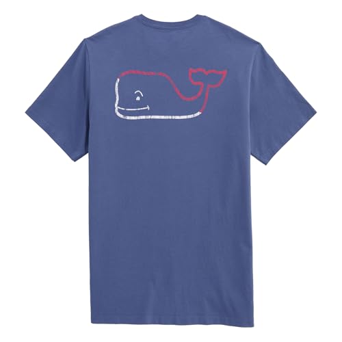 vineyard vines Men's Burgee Vintage Whale Short-Sleeve Pocket Tee