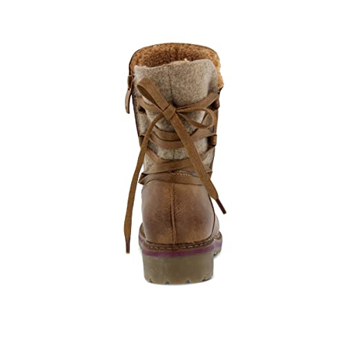 PATRIZIA Spring Step Dawna Ankle Boots for Women - Pull-On Ladies Boots with Zipper Closure - Tonal stitching Womens Boots for Outdoor4