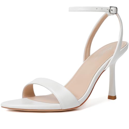 Image of Mostrin Heels for Women Strappy Pointed Open Toe Stiletto High Heeled Sandals