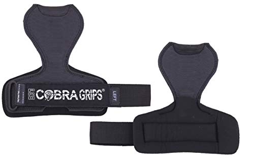 Image of Cobra Grips Weight Lifting Gloves with Adjustable Neoprene Padded Wrist Wraps - Heavy Duty Alternative to Power Lifting Hooks for Deadlifts