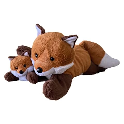 Mother & Baby Fox Plush Set | Super Soft Fox Stuffed Animal Toys | Cute Plushies for Kids’ Bedroom | 18-in Stuffed Animals for Girls & Boys | Stuffed Fox Plushies by Exceptional Home Cover