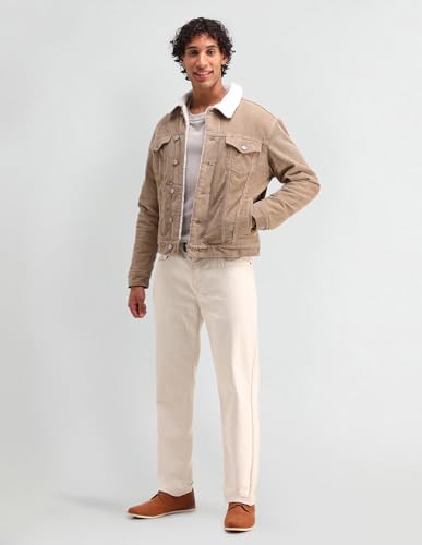 Image of U.S. Polo Assn. Denim Co. Men's Slim Fit Corduroy Sherpa Jacket