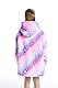 Zhiwei Hoodie Sweatshirt, Mädchen Kapuzenpullover, Sherpa Sweatshirt Decke, Wearable Sweatshirt Blanket, Super weich und bequem, Geeignet für Kind