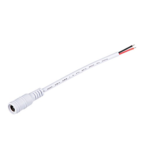 Conector DC hembra con cables pigtail 15cm 10 piezas miniatura 1