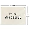 Canvas Banner Hanging Flag Banner for Nursery and Playroom Wall Décor for Kids Trendy Room Décor for Boys and Girls (Life is wonderful) #2