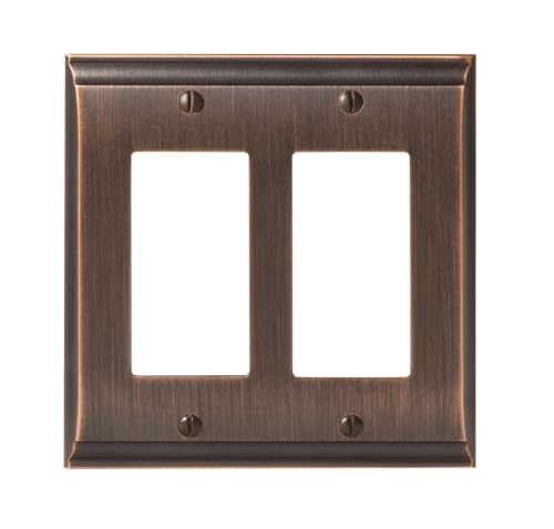 Amerock Candler 2 Rocker Oil-Rubbed Bronze Decorative Switch Plate