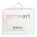 COTTON ART Edredon Nórdico 92% Plumon Densidad 275 gr/m² Cama de 90...