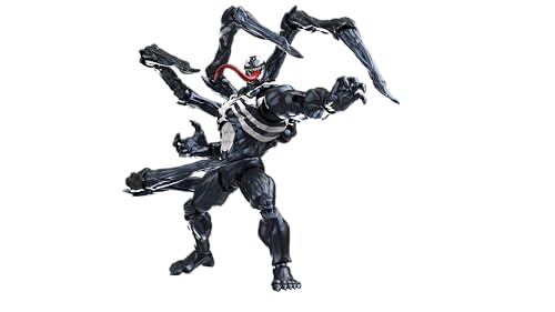 Image of BLOKEES Champion Class - Marvel Rivals - Venom Action Figure - 185 Pieces Model Kit - 6 Inch - 90 Points of Articulation - Assembly Required - No Tools - No Cutting - No Glue - No Paint - Age 14+ | Official Blokees Marvel Rivals Model Kit, 185-Piece Snap-Fit Build, Approx. 5.91 in Tall, Tool-Free Assembly, (185 Pieces)