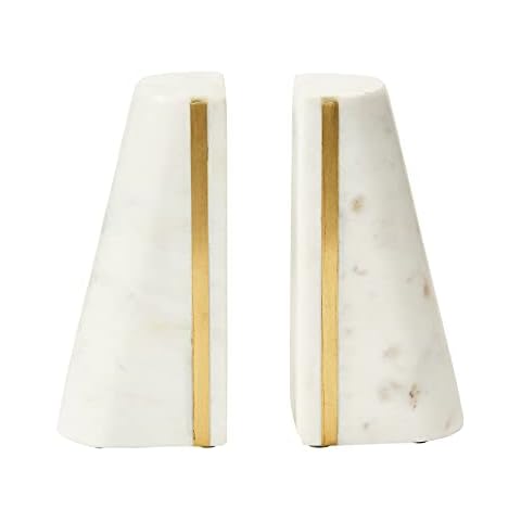 Main + Mesa Geometric Marble Bookends Cover