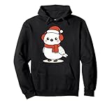 Personaje navideño Kawaii de Perdiz Blanca con Forma de pájaro de Invierno Sudadera con Capucha