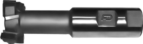 F&D Tool Company 12284 Carbide Tipped T-Slot Cutter, Steel, 1 1/4" Cutter Diameter, 31/64" Cutter Width, 21/32" Neck Diameter, 3/4" Shank Diameter