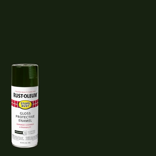 Image of Rust-Oleum 369183-6PK Stops Rust Spray Paint, 12 oz, Gloss Cypress, 6 Pack
