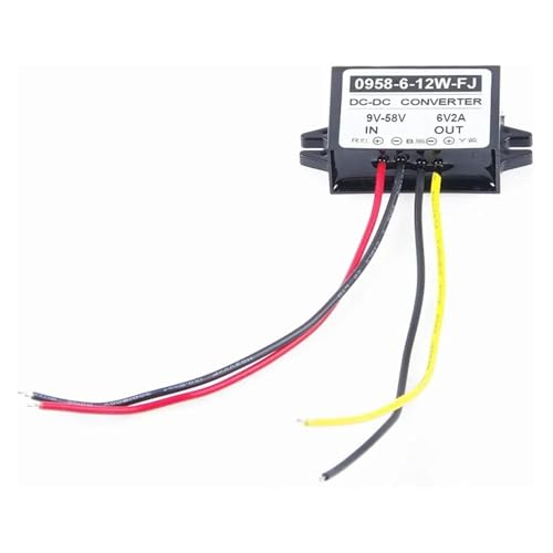 OSBCMZGE DC 12V 24V 36V 48V 9V 58V Convert to 6V 2A 12W Step Down Car Power inverters Waterproof Power adapters Buck Voltage converters