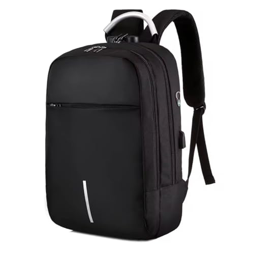 Mochila Notebook Reforçada Impermeável Executiva com Senha Segurança USB Alça Metal Design Slim Masc