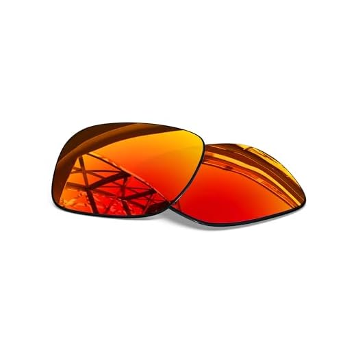 SmartVLT Lentes de reposição masculinas para óculos de sol Oakley Holbrook XL OO9417 - 12 opções, Vermelho fogo, Tamanho �nico