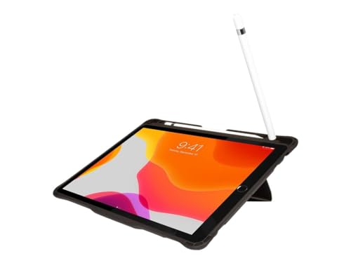 Folio ipad 10.2 Manchester II Port Designs etui protection noir avec support stylet integré