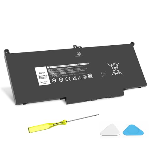 VNYUNQWE F3YGT 60WH Latitude 7480 7490 Battery 2X39G Replacement for Dell Latitude 12 7000 7280 7290/13 7000 7380 7390 P29S002/14 7000 7480 7490 P73G002 Series DM3WC KG7VF P73G DM6WC [60Wh/7.6V]