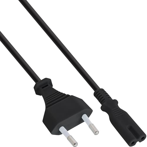 InLine 16654O Netzkabel Netzstecker auf Euro 8 C7 Stecker 0 3m