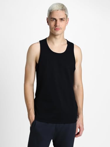 Image of Veirdo Men's Sleeveless Cotton T-Shirt, Solid Plain Sando for Beach Wear, Casual Wear & Summer Comfort, Comfortable Fabric (Sizes S to 2XL) (Pack of 3)
