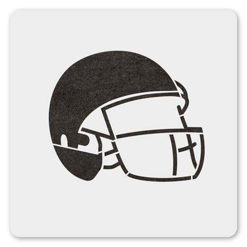 MAGJUCHE Football Helmet Stencil 6 Inches, Reusable Sport Helmet Stencil for Painting DIY Crafts...