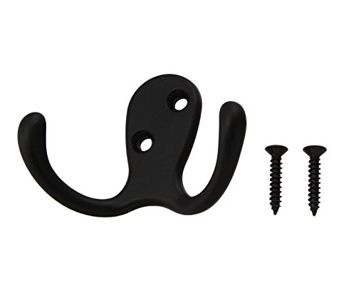 TQOOL スタイリッシュ ダブルフック ブラック 58640
