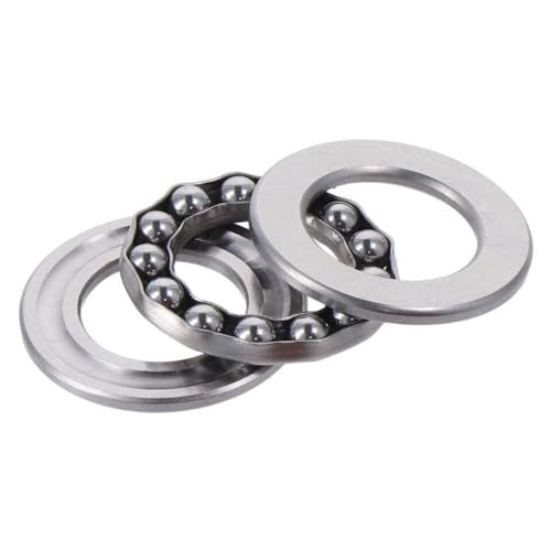 SHUATI Thrust Ball Bearings Single Direction Durable Stainless Steel Plane Axial Ball Bearing Easy to Maintain with Washers Jack, Pump(S51205 25x47x15mm)