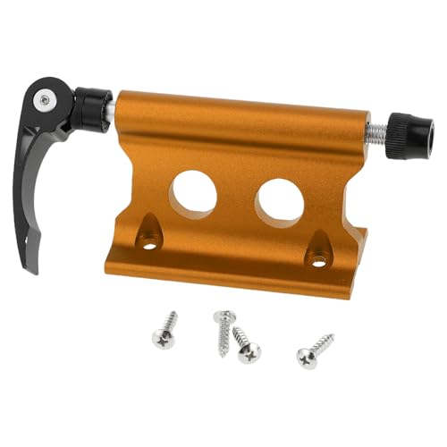 X AUTOHAUX 1 Pc Universal Quick Release Bike Fork Mount Rack for 0.26 Inch (6.5mm) / 0.79 Inch (20mm) Thru Axle with Aluminum Alloy Anti-Corrosion Yellow