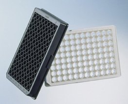 655956 Black Polystyrene CELLCOAT Collagen Type I Microplate with Lid, Flat Bottom, Chimney Style, 96 Well (Pack of 20)