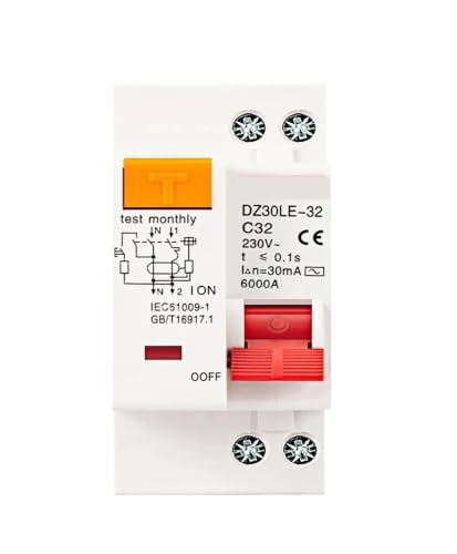 Disjoncteur différentiel 6A DZ30LE pour résoudre les fuites de courant 230V