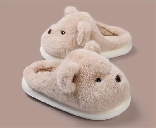 animal slippers Little bear slippers Plush slippers Slipper Warm slippers3