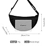 XFSRG Halbmond Crossbody Bag Damen und Herren Stylische Umhängetasche mit Verstellbarem Gurt Schultertasche und Handytasche in Einfarbigem Design (Schwarz) #1